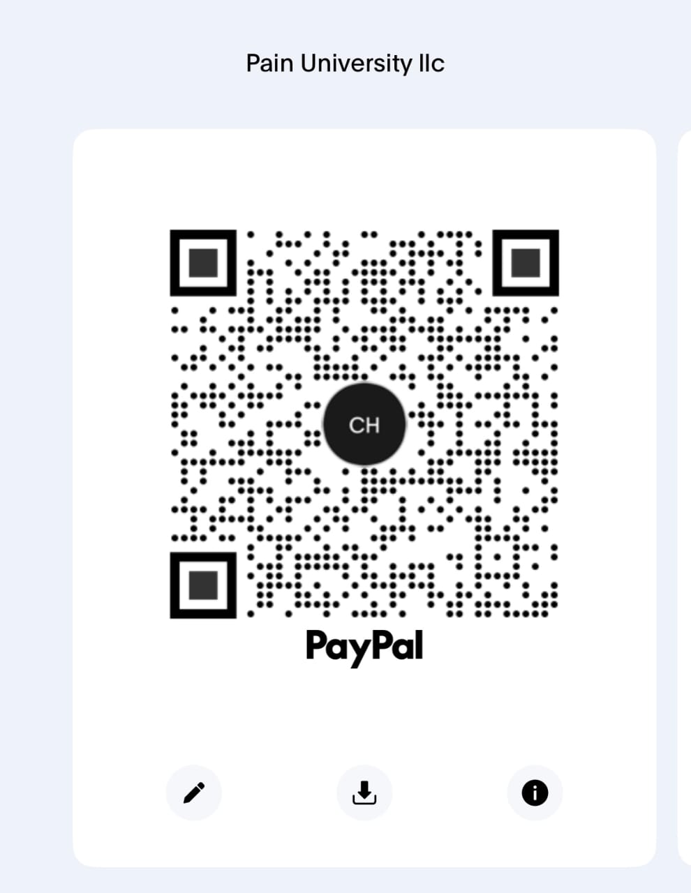 Payment QR code